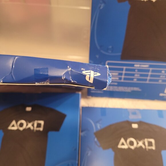 Playstation Black Cotton Boxed Tee XL T Shirt - Picture 5 of 12